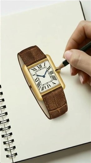 3D Watch Drawing ⌚️ ASMR #shorts