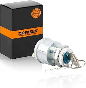 Amazon.com: Ignition Switch Key Compatible for Ezgo Golf Cart Key Switch 2 Terminal 81 &Up Gas-Electric E-Z-G-O 17421G1 By MOPASEN : Automotive