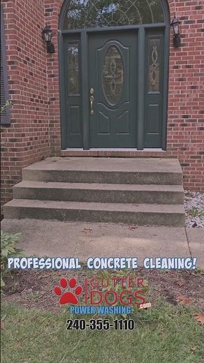 Sidewalk & Step Cleaning | Concrete Cleaning Southern Maryland by GutterDogs