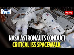 NASA Astronauts LIVE: Jessica Meir & Anil Menon Begin ISS Spacewalk | Solar Array Hardware | N18G