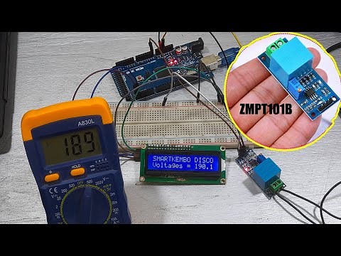 How to measure voltage using zmpt101b arduino at your home
