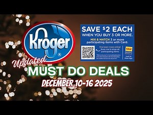*FRESH FINDS!* Kroger UPDATED Must Do Deals for 12/10-12/16 | MEGA SALE, Weekly Digitals & MORE