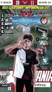 Gold Laner MPL Indonesia #mlbbidcreator #mobilelegends #infomlbb #mlbb