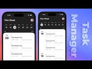 SwiftUI - Task Management App UI - Complex UI - Xcode 16 - SwiftUI Tutorials