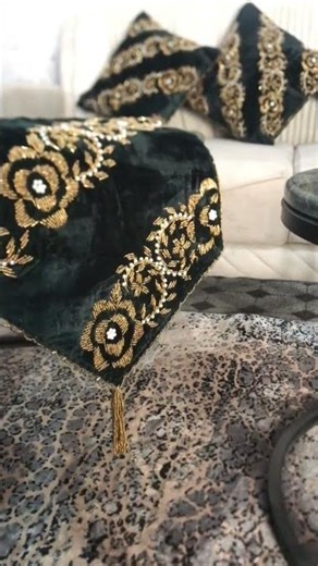 Luxury table runners set for order whatsp 03119633279 #aestheticroomdecor #home #roomdecoration