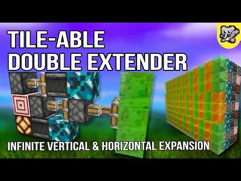Double Piston Extender 1 Wide TILEABLE | Minecraft Bedrock