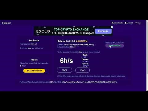 Mining with your FaucetPay BTC