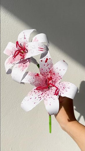 DIY A4 Paper Lily | How to make a Lily flower