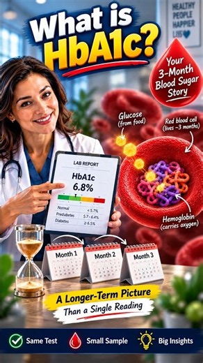 What Is HbA1c? The 3-Month Blood Sugar Test Explained #HbA1c #diabetes