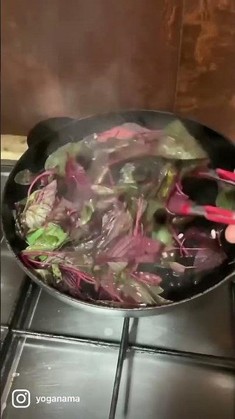 Red Amaranth Stirfry (ASMR)