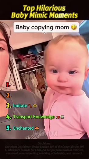 Top Hilarious Baby Mimic Moments #usa #funny #baby #cute #top #ranked #foryou #humor #relatable