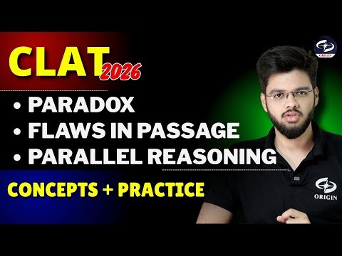 CLAT CR Important Topic | Pradox, Flaw, Parallel Reasoning Questions | Abhyuday Pandey