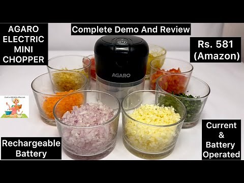 #agaro Rechargeable Electric Mini Chopper Review and Demo | Number 1 Mini Chopper