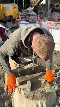 What chisels did they use to split stone back in the old school #craft #handtools #chisels #stone