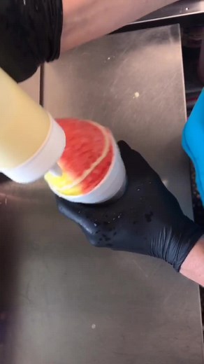 Delicious Mango and Tigers Blood Snow Cone Recipe with Cream!