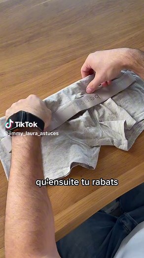 Astuce de Pliage pour Caleçons Pratiques et Propres