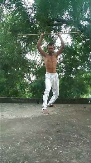Lathi Fight Technique Martial Arts. #SticksFight #HomePractice #ShortsVideos.
