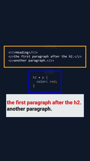 06 Adjacent Sibling CSS Selector شرح #css #cssselector