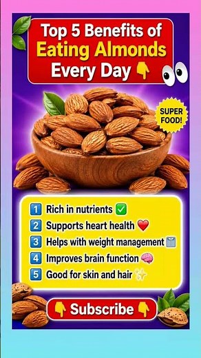 🥑 What Happens If You Eat Almonds Every Day? | Top 5 Amazing Benefits!