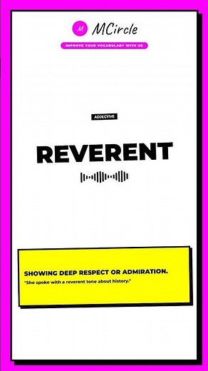 Learn English: What is Reverent? | Vocabulary Shorts
