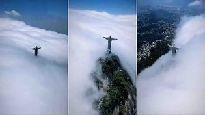 Fueron difundidas impresionantes imágenes aéreas del Cristo del Corcovado en Río de Janeiro, Brasil, la majestuosa estatua se alza entre las nubes para dar la bienvenida a los turistas. #LasNoticiasDeFOROtv | Sigue la señal en vivo por nmas.com.mx/foro-tv | NMás