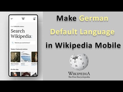 How to Make German as Default Language in Wikipedia Mobile App?