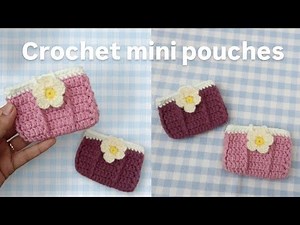 Easy Crochet Mini Pouch Tutorial for Beginners 🩷✨| Step-by-Step Crochet Pattern