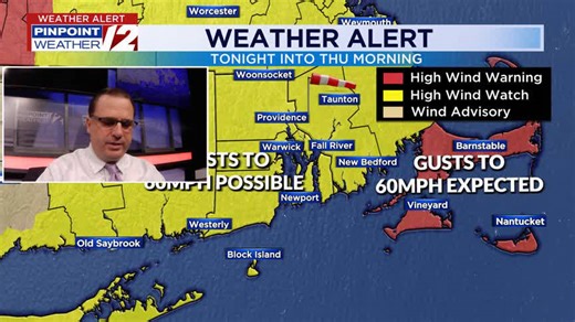WPRI 12 Weather Now 11/5/25: Dry, Breezy Today; Strong Winds Tonight