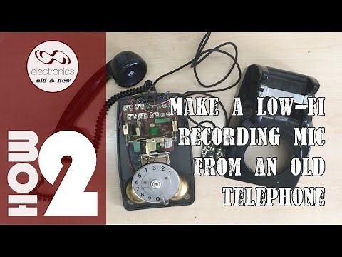 How to make a recording mic from an old telephone