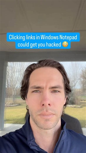 Clicking links in Windows Notepad could get you hacked #cybersecurity #dataprivacy #dataprotection