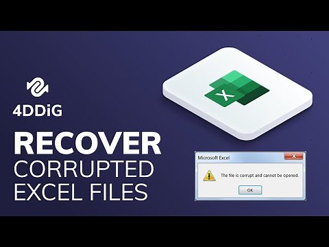 How to Recover Corrupted Excel File 2010/2013/2016?|4DDiG