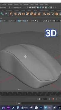 Modeling a computer mouse! #Maya #3D #Gamedev