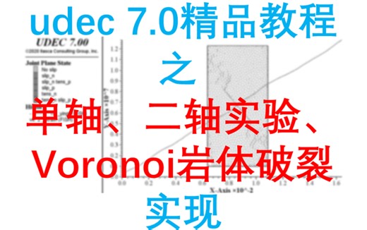 udec 7.0 UDEC 单轴、二轴、voronoi岩体 bilibili