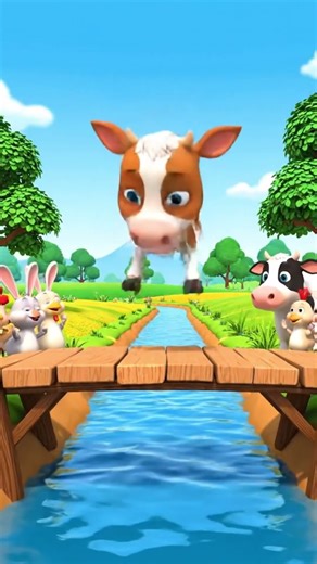 🐄 Baby Cow Jumping Challenge 🌊 | Ocean, Canal, Pool & Well #ai #cow #animallife