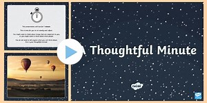 A Thoughtful Minute PowerPoint