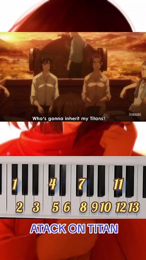 🥺 #tiktok #piano #aot #atackontitan #song #ost #bauklötze #tutorial | bauklotze piano tutorial