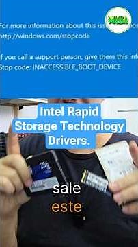 Inaccessible boot device #intel #rst #boot