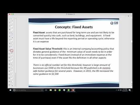 QB Power Hour: Managing Fixed Assets in QuickBooks Desktop