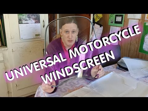 Motorcycle Universal Windscreen Unboxing