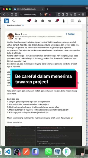 Thank you sudah sharing, semoga kita bisa lebih skeptis kalau dapat tawaran project #softwareengineer #programming #developer #purboyndra #teknikinformatika #softwaredeveloper