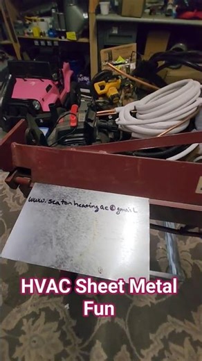 HVAC Sheet Metal Fun. #hvac #hvactraining