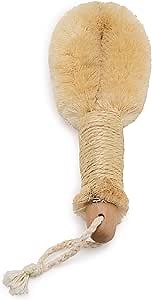 GranNaturals Bath & Shower Dry Skin and Body Sisal Brush | Naturals Fibers to Improve Blood Circulation, Exfoliate Skin, and Reduce Cellulite