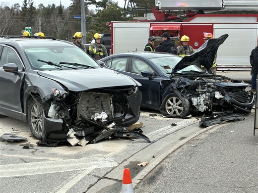 Two vehicle collision on Saturday morning sends at least one person to hospital