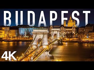 Budapest 4K drone view - The heart of Europe at night with Inspiring Cinematic Music - 🇭🇺