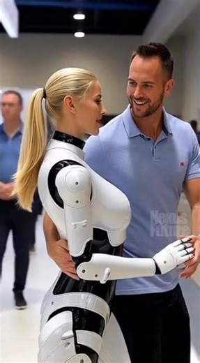 Guy Tries Out the Newest Girlfriend Robot at the Expo