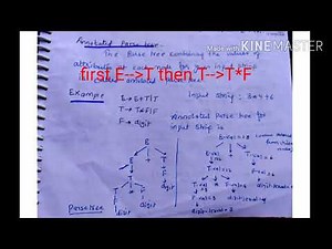 Syntax Directed Definition ( SDD) - lectures 48/ compiler design