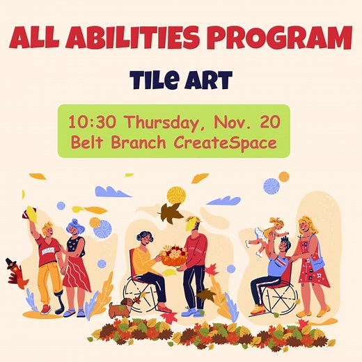 1.3K views · 12 reactions | An All Abilities Program is an interactive program that welcomes adults with disabilities to make crafts, create art, play games and explore the library. We endeavor to tailor each program to the audience's unique interests and ability levels. | Rolling Hills Library | Facebook