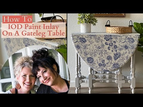 How To: IOD Paint Inlay On A Gateleg Table