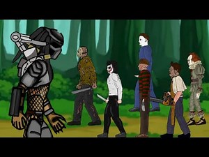 🔥 Predator vs Michael Myers, Jason, Jeff the killer, Freddy Krueger, IT Pennywise, Leatherface - DC2