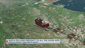 NORAD's annual tracking Santa Clause around the globe